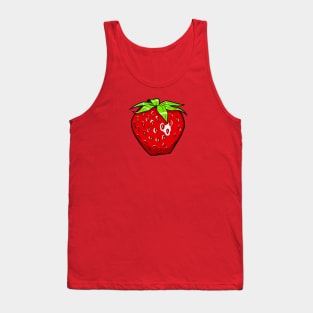 Strawberry Power Large Chest Logo Tank Top